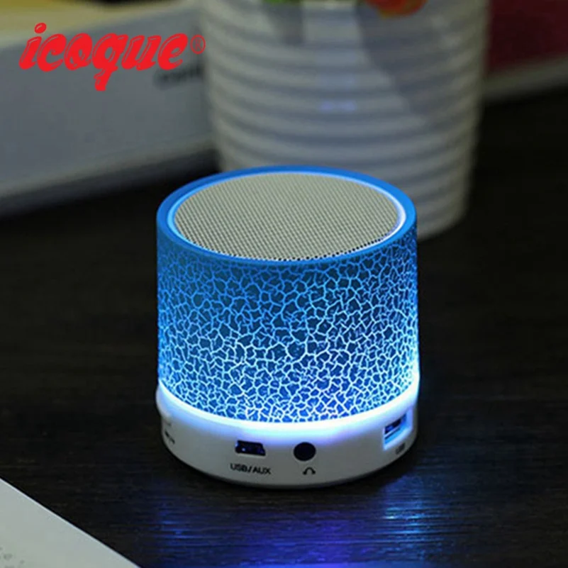 Icoque Bluetooth Speaker AUX Jack Wireless Portable Hifi Stereo Bass