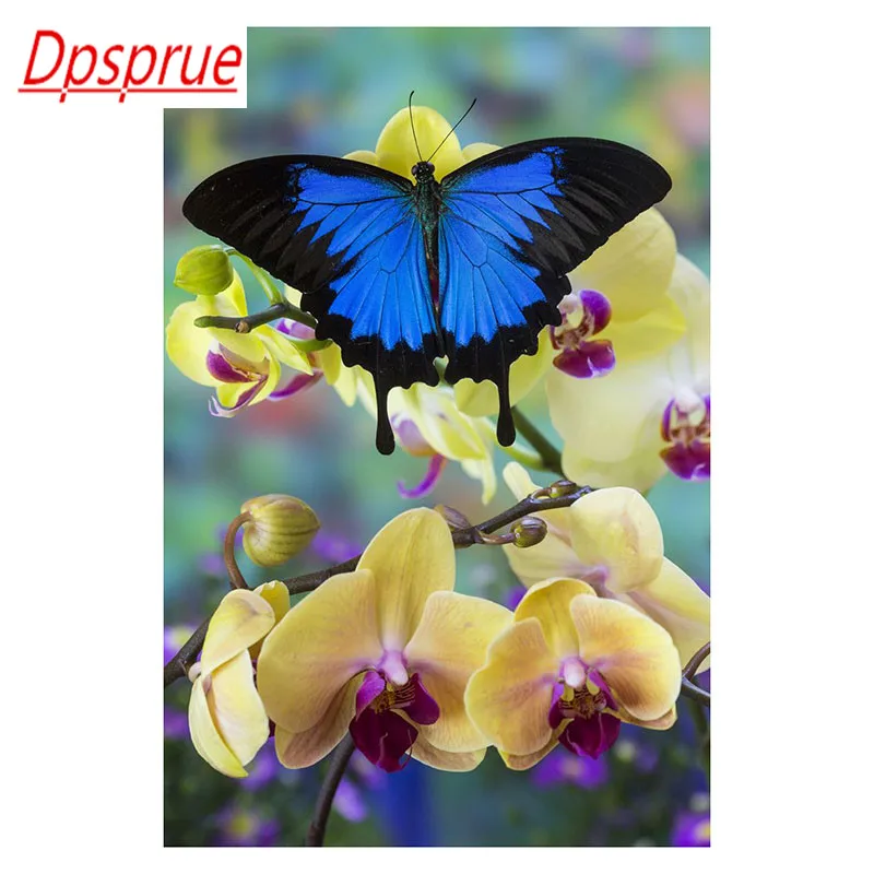 Dpsprue 5D полная квадратная/круглая Алмазная картина DIY Вышивка крестиком животное