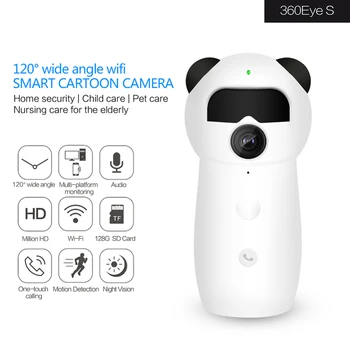 

IP HD Camera Fisheye Lens 1080P Wi-Fi Two Way Audio Baby Monitor Indoor Home Security CCTV IP Cam Mini Camera