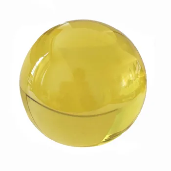 

Hot sale FengShui Crystal Ball&Globe Crystal Paperweight Home Decoration Glass Sphere 80mm Topaz color ball