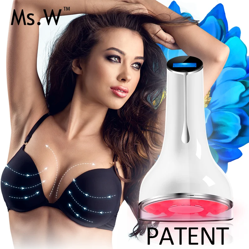Breast Massager Breast Care Massage Enlargement Enhancer Beauty Breast Vibrating Tens Machine Device LCD USB Rechargeable
