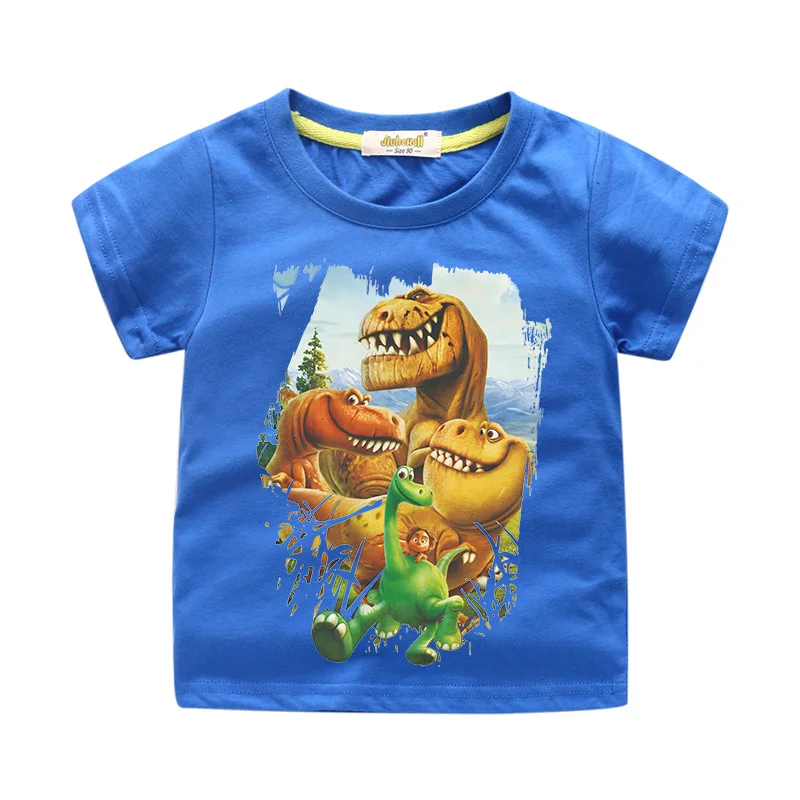

Children 3D Dinosaur Pattern T-shirt Boy Summer Short Tee Tops Clothing For Kids White Casual T Shirt Clothes Girls Tshirt WJ055