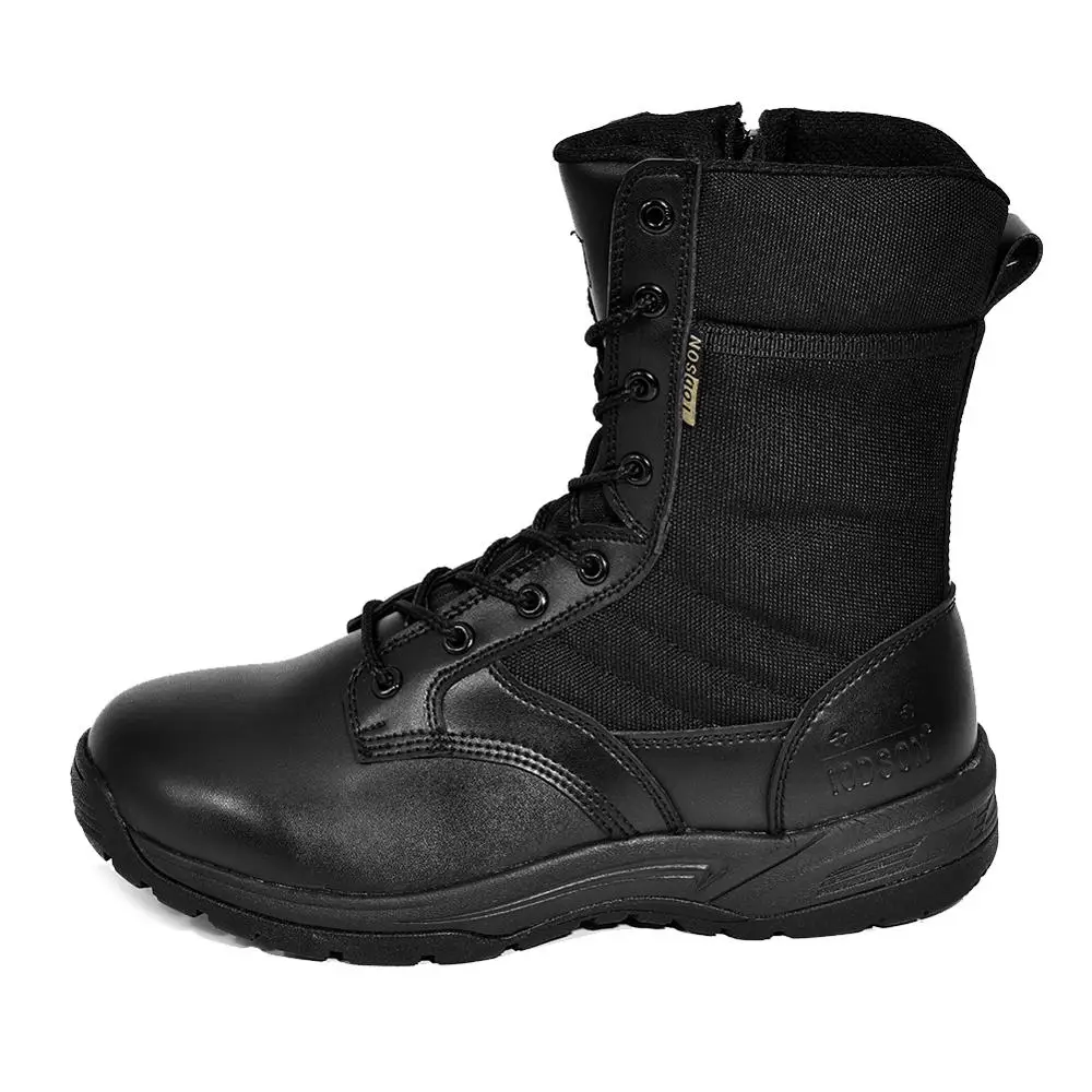 IODSON High Quality Men's Shoes Military Leather Boots Air-permeable Men's Robot Leather Snow Boots in Autumn and Winter