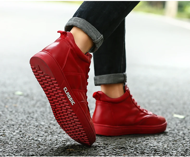 Brand Men's Winter Shoes Male Boot Warm Fur Classic Casual Snow Bot Man High Top Sneaker Mens Ankle Leather Boots Men (12)