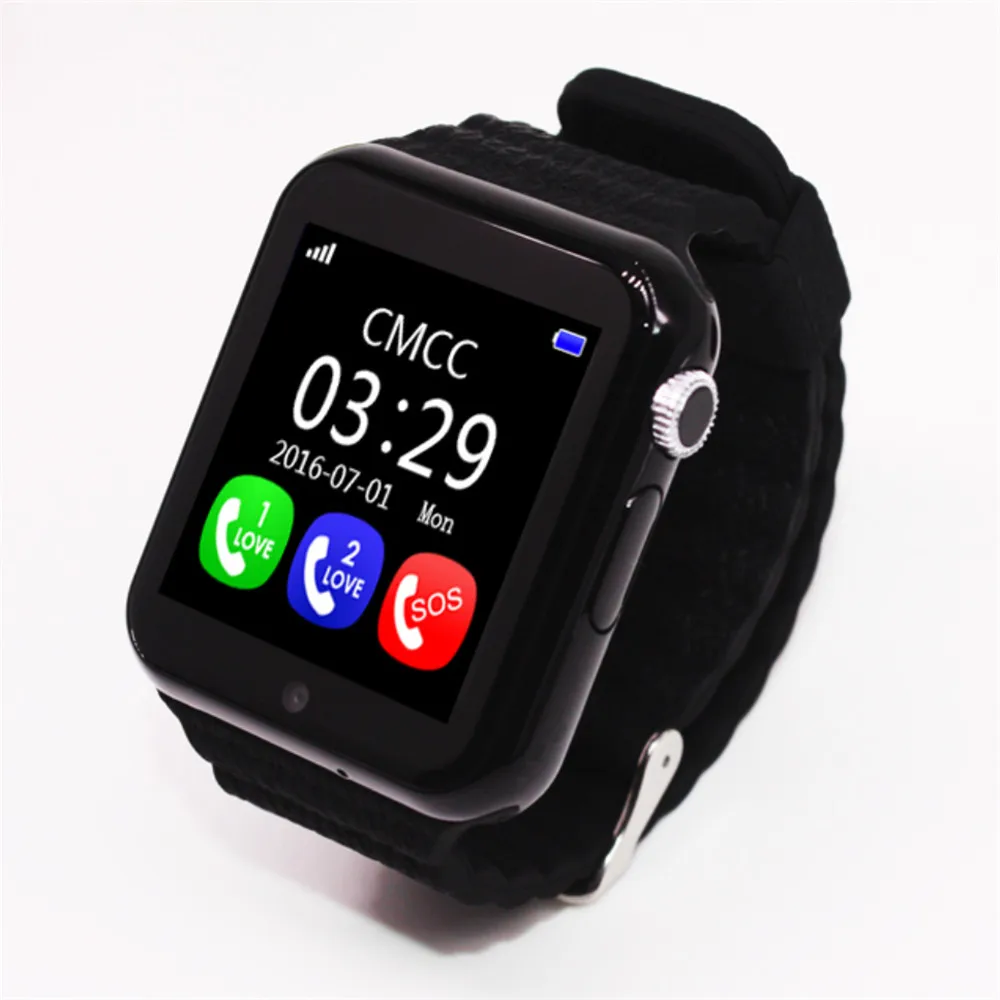 Original V7K GPS Bluetooth Smart Watch for Kids Boy Girl Apple Android Phone Support SIM /TF Dial Call and Push Message