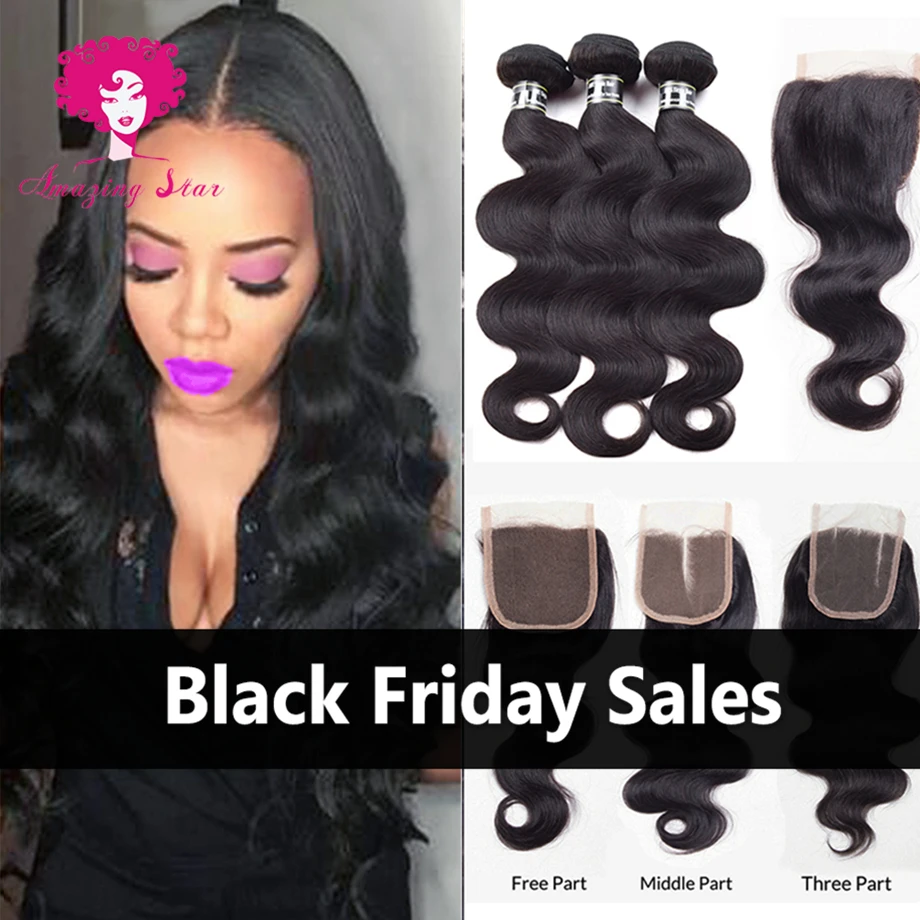 Peruvian Body Wave Ross Pretty Hair With Closure Cheap Peruvian