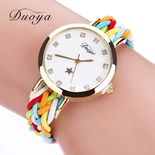 2017 New Fashion Women Gold Braided Leather Wrist Watch For Women Ladies Dress S 2017 New Fashion Women Gold Braided Leather Wrist Watch For Women Ladies Dress S