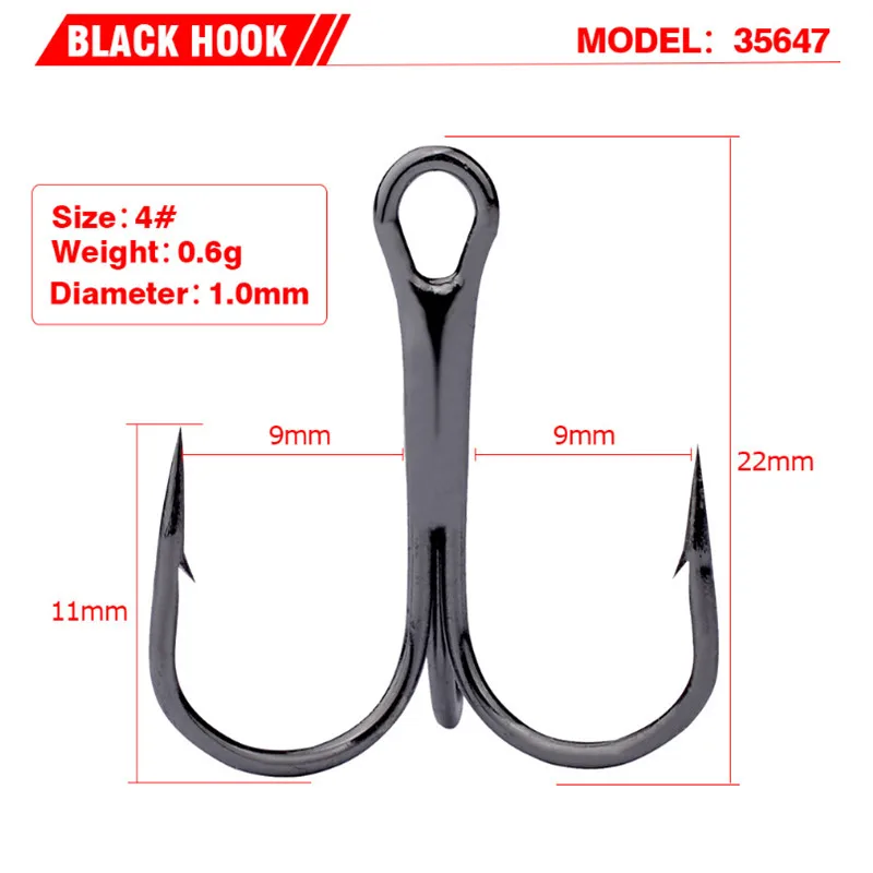 10Pcs/lot 2# 4# 6# 8# 10# Black Fishing Hook High Carbon Steel Treble Overturned Hooks Fishing Tackle Round Bend Treble For Bass 10Pcs/lot 2# 4# 6# 8# 10# Black Fishing Hook High Carbon Steel Treble Overturned Hooks Fishing Tackle Round Bend Treble For Bass