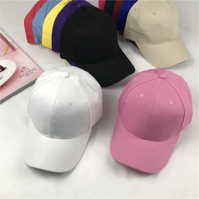 

Basic Fund Light Panel Spring Black Man Baseball Korean Rim Peaked Cap Children Tide Pure White Motion Hat