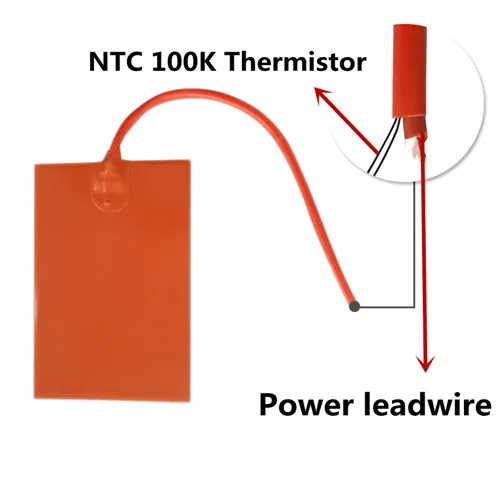 Custom Make Silicone Heating Pad 200mm X 300mm (8" x 12") 350W 24V
