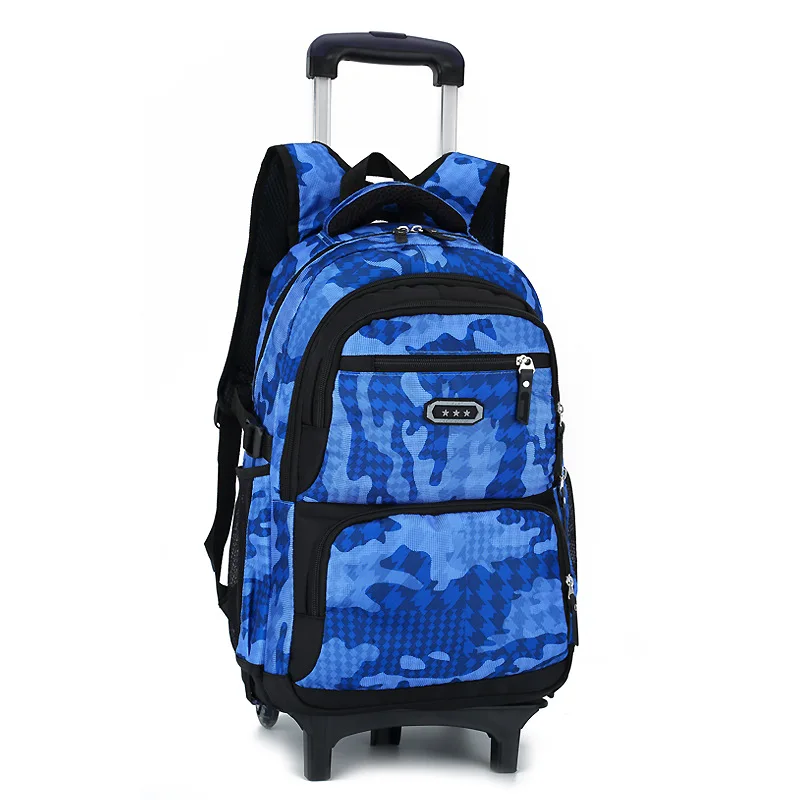 

Kids Trolley Schoolbags Backpack Wheels Climb Stair Travel Bags School Bags Children Trolley Book Bags Removable Mochila Escolar