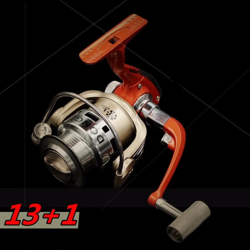 

Fishing Reels 13+1BB Metal spool for fish feeder baitcasting reel spinning reels for rod Carp Big Trolling Fishing Reels