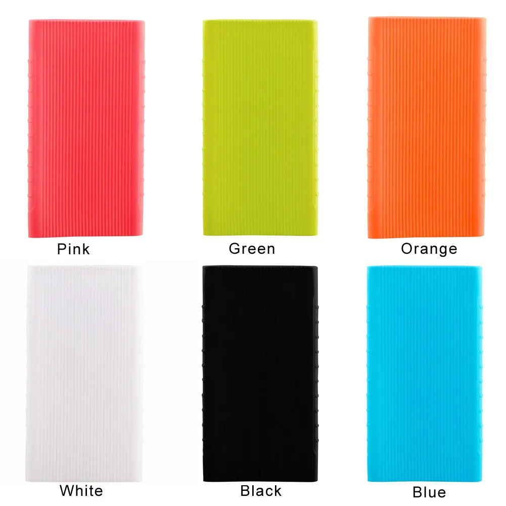 

13x7cm External Battery Case Soft Silicone Powerbank Cover for 5000mAh Xiaomi Power Bank
