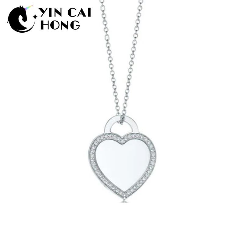 

NEW Charm Gift 925 Sterling Silver Lock Heart TIFF Attractive Elegance Temperament Earrings World Jewelry