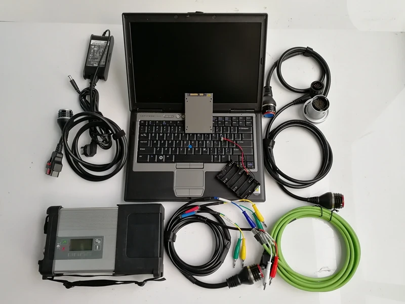 MB Star c5 Used computers D630 4G Laptop V2019.12 Software in 360GB SSD SD c5 car and truck diagnostic Tool Scanner for Mercedes