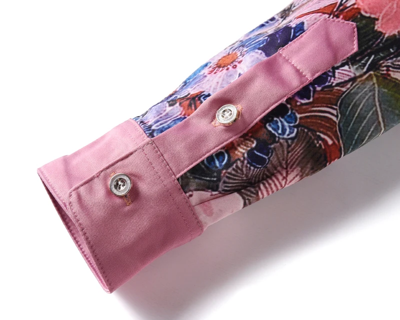 XIMIWUA 2019 New Arrival Men Luxury Floral Shirts 3d Print Long Sleeve Hawaiian Shirt Men High Quality Slim Fit Chemise Homme