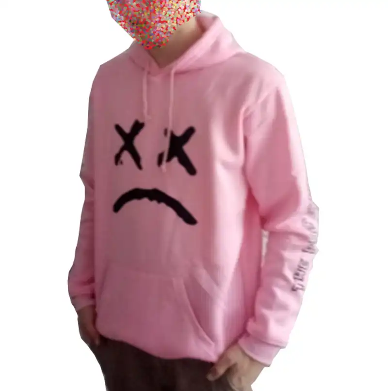 baby pink hoodie for men