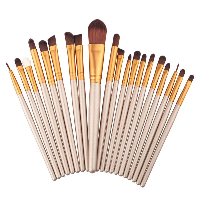 

Professional 20pcs Eyeshadow Makeup Brushes Set Foundation Blending Contour Eyes Shadow Eyeliner Eyebrow Cosmetic Tools Kit