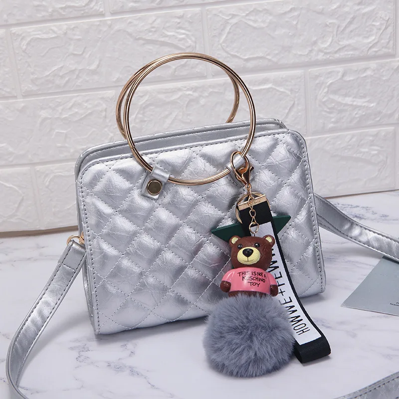 

Bag female 2018 spring and summer new wild fashion rhombic chain bag diagonal shoulder bag