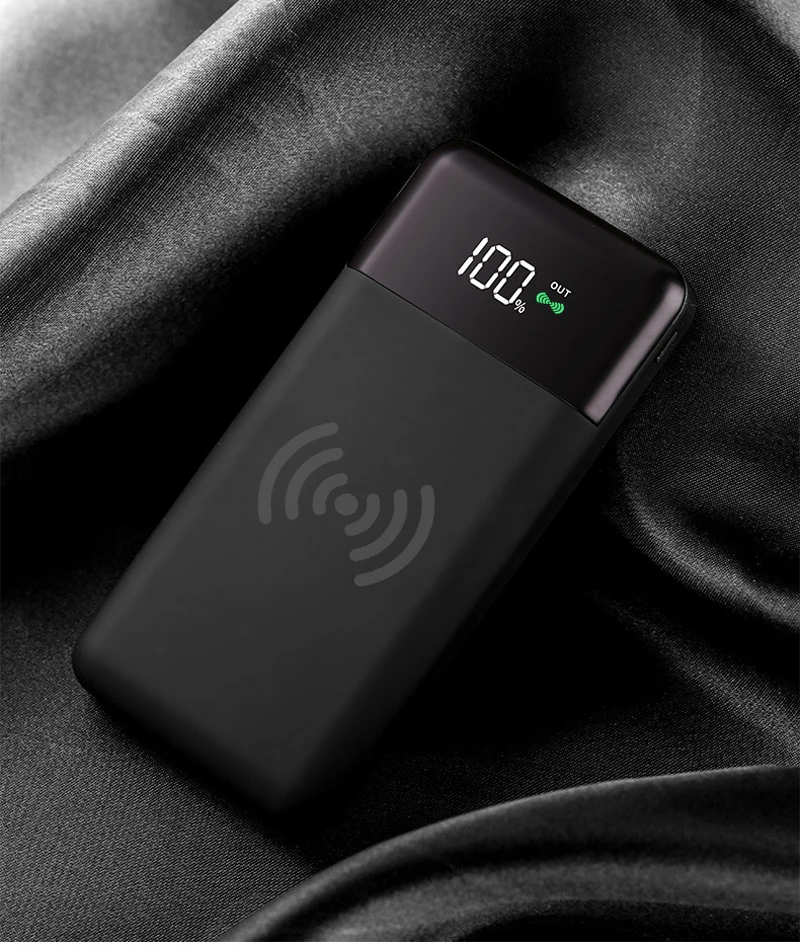 Запасные аккумуляторы для телефонов 10000mA Qi standardwireless charging mobile power цифровой дисплей