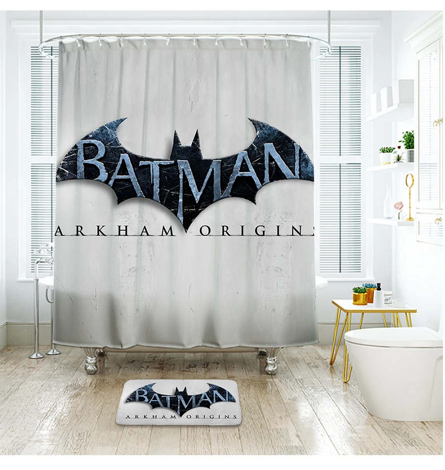 Batman Shower Curtain Waterproof Polyester Fabric Bath Curtain For The Bath Ebay
