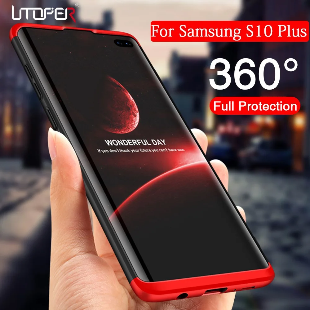 Phone Case For Samsung A50 Case Original Case For Samsung Galaxy S10 Plus A30 A10 A9 2018 M10 M20 Case 360 Full Hard PC Cover