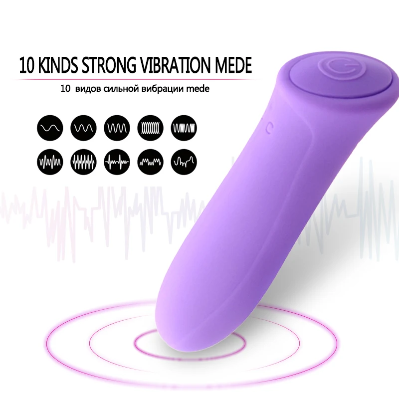 G Spot Mini Bullet Vibrator Dildo Massager 10 Speed Vibration Clitoris Stimulation Waterproof Erotic Sex toys For Women Lesbian