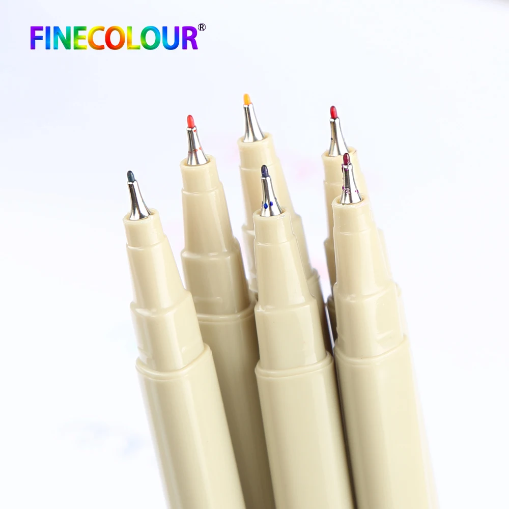Finecolour цветные микро линии Posca Sharpie маркеры для рисования пигмент|Маркеры