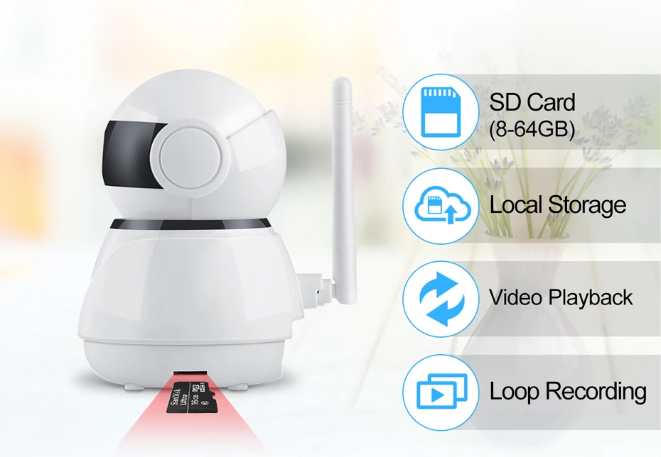 IP камера видеонаблюдения 3 Мп 1080P Wi Fi ночное видение|Камеры видеонаблюдения| |
