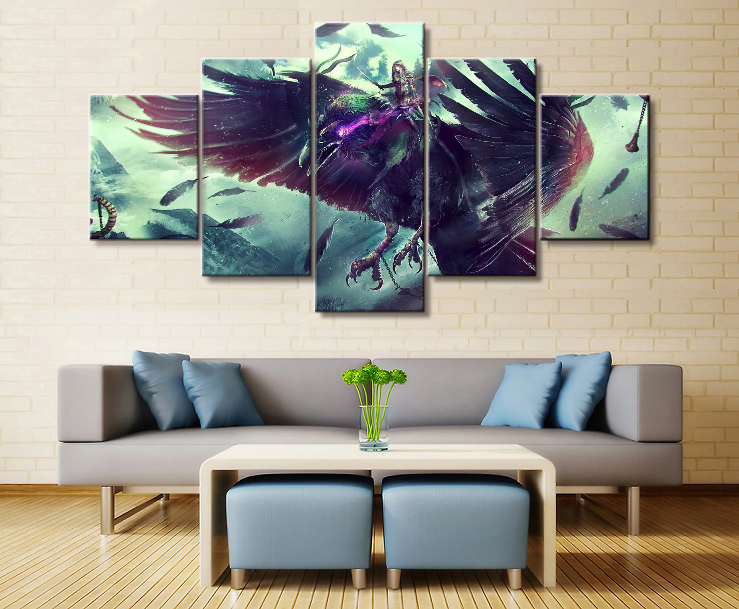  5 Piece Video Game WOW Warcraft DOTA 2 Painting Poster Decorative Mural Art Room Wall Decor Canvas 