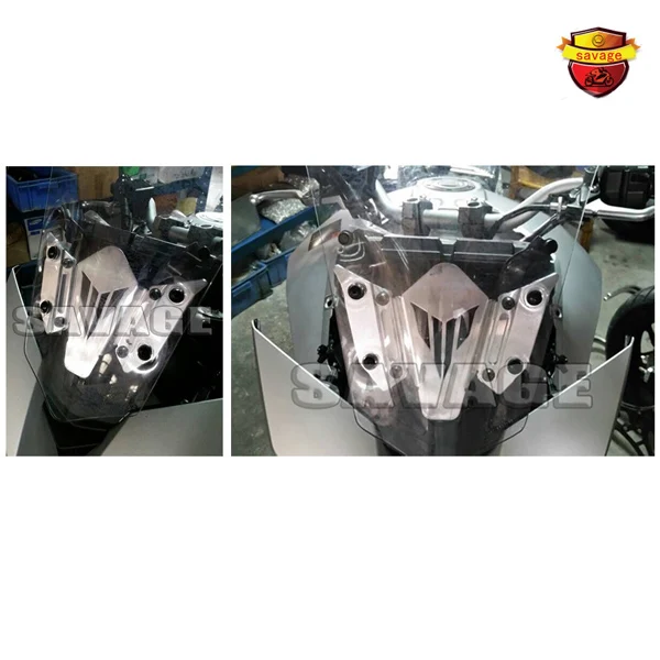 

For YAMAHA FJ-09 MT-09 Tracer 2015 Black Motorcycle CNC Windscreen Windshield Mounting Bracket New Arrive !