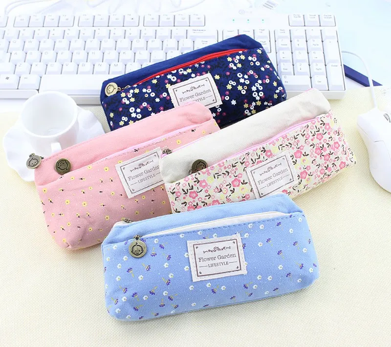 Lovely-Floral-Pencil-Cases-Large-Capacity-Canvas-Double-Zipper-Pencil-Bag-Students-Statinery-Office-Supplies