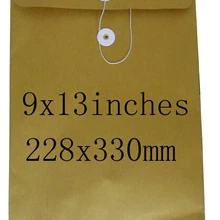 Пустые конверты из крафт-бумаги, Сумка для документов, A4-буквы, данные в хаотичном/алфавитном порядке Размер книга/Журнал конверты Размер 9x13 дюймов или 228x330 мм