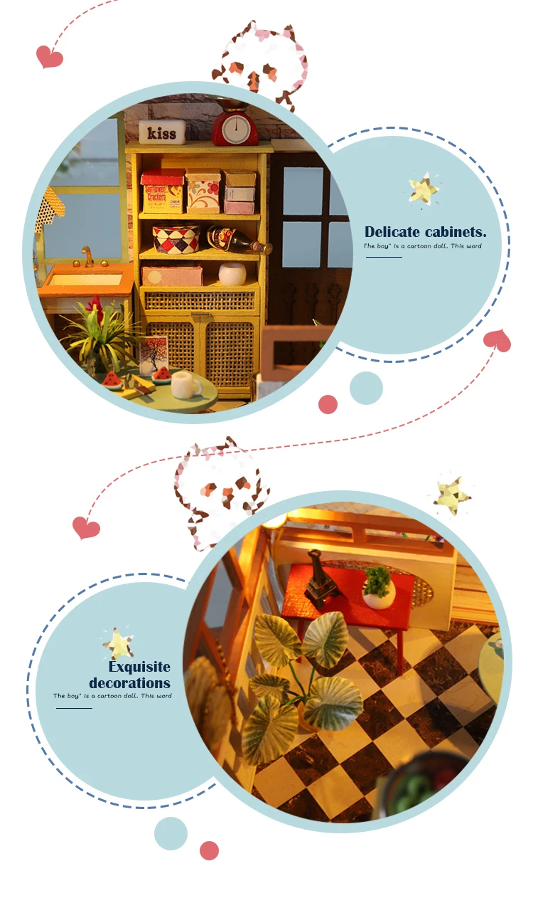 Cutebee Romantic Password DIY 3D Dollhouse