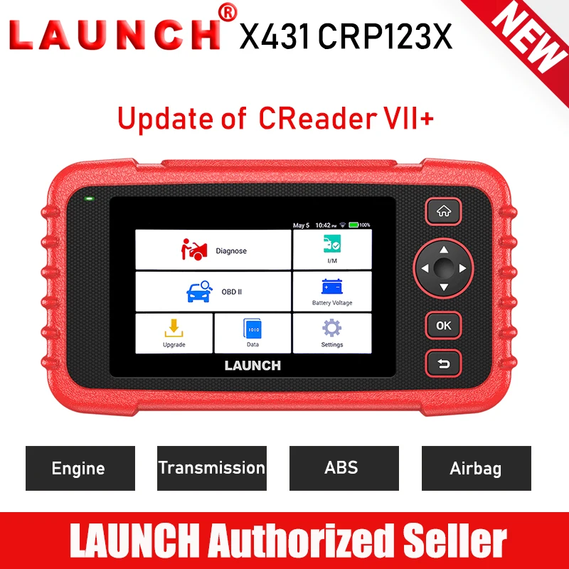 

New LAUNCH X431 CRP123X OBD2 Car Scanner Automotive Diagnostic Tool Auto Scan Diagnoses 4 System Test PK Creader VII+ CRP123