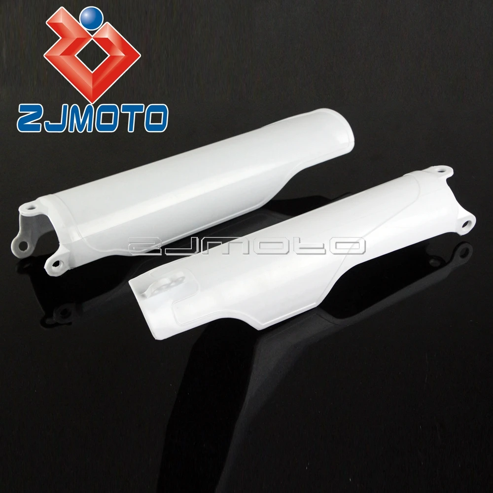 

Plastic Motorcycle Fork Guards For Honda CRF250R CRF450R 2004-2014 CR125R CR250R 04-07 White Shock Tube