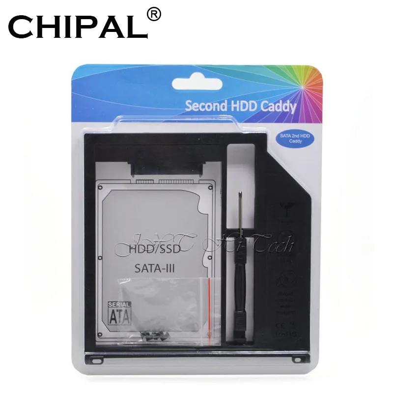 CHIPAL Foxconn чип SATA 3,0 2nd HDD Caddy 9,5 мм SSD чехол HDD корпус для Apple Macbook Pro Air 1" 15" 1" SuperDrive Optibay