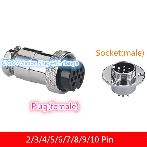 

1 шт. ap018 GX16 2/3/4/5/6/7pin Мужской и Женский 16 мм провода кабель Панель разъем с фланцем авиации зажигания Циркуляр разъем df16