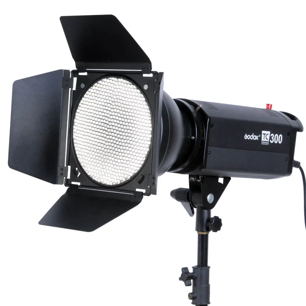 Godox Studio Standard Bowens Mount Reflector for Studio Flash Strobe Light+Godox BD-04- Honeycomb Grid