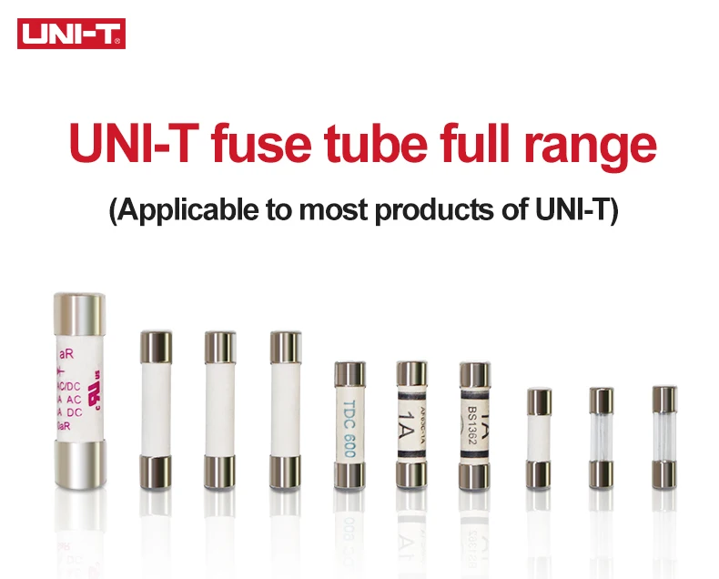 2 шт. UNI-T картридж предохранитель быстрого действия предохранитель фарфоровая трубка для Uni-t мультиметр UT61 UT139 UT890 UT39 UT105 UT171 серия