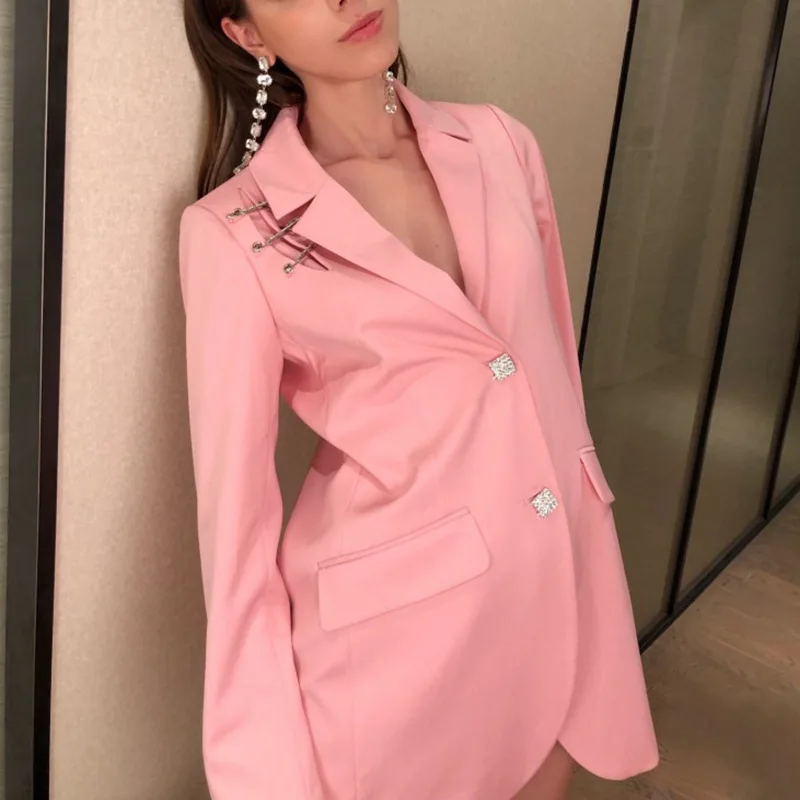 Blazer Feminino Hot Koop Tijd beperkte Vadim Blazer Vrouwen Heldere Diamant Kwasten In De Lange Paragraaf Casual Losse Mujer 2019 Blazer Feminino Hot Koop Tijd beperkte Vadim Blazer Vrouwen Heldere Diamant Kwasten In De Lange Paragraaf Casual Losse Mujer 2019