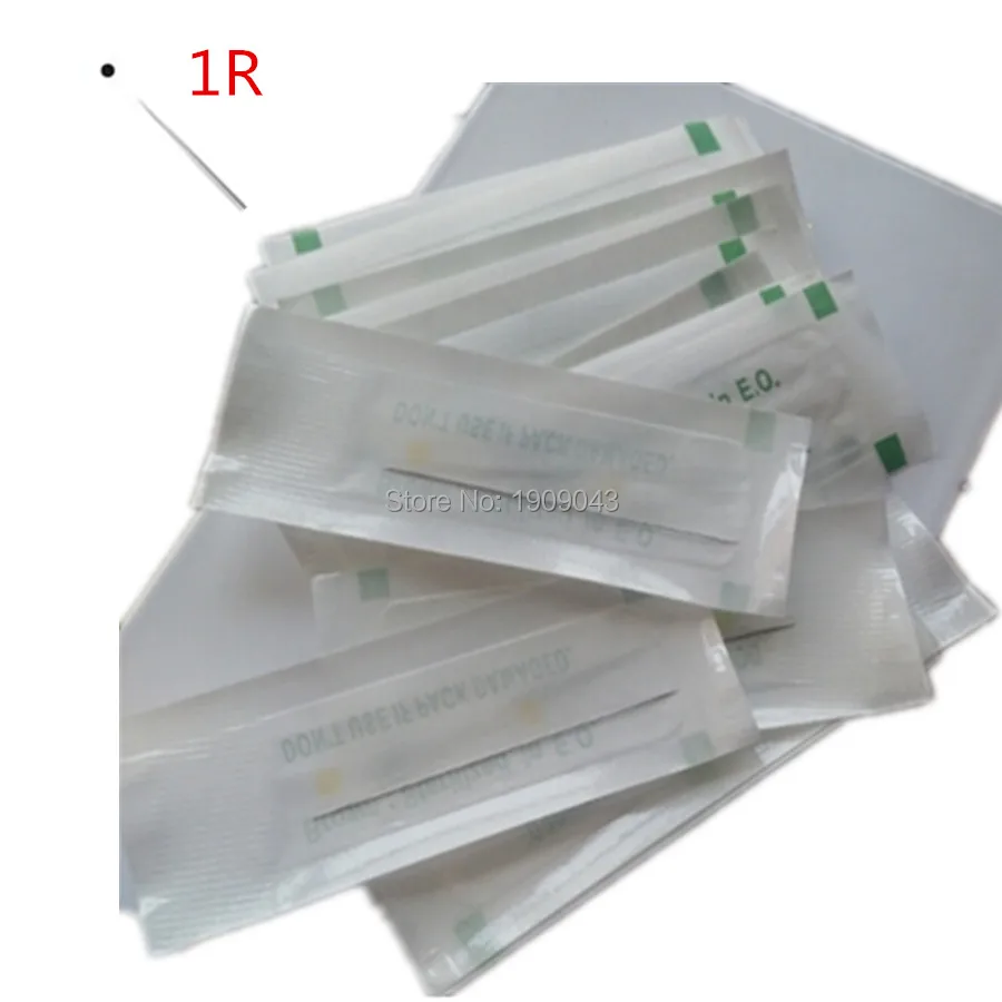 

free shipping100pcs/lot 1RL Disposable Sterilized Professional Tattoo Needle For Tattoo Eyebrow Pen Machine Permanent Makeup Kit