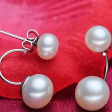 Новое поступление, модный речной жемчуг, серьги-гвоздики, серьги с природным жемчугом, натуральный жемчуг, серьги для очаровательных женщин