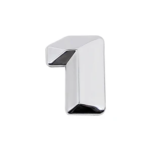Image 3 - 3D Chrome Metal Decal DIY Letter Numbers Styling Sticker For Mercedes BENZ W124 W176 W205 W203 W168 GLE500 ML400 SEL600 SL65 AMG