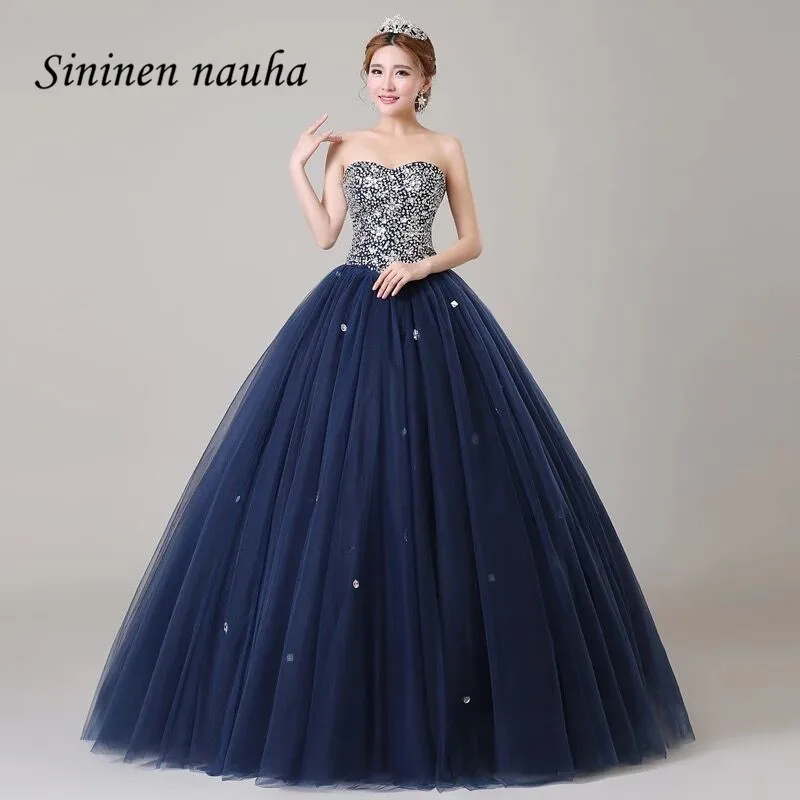 vestido de 15 anos azul forte