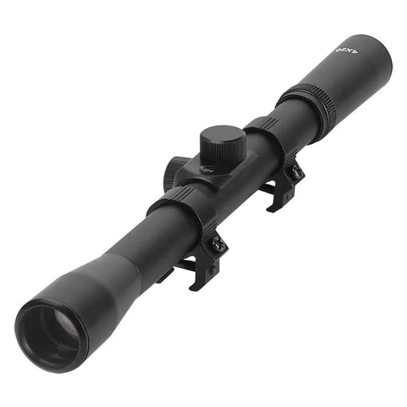 4X20 прицел тактический пневматическая винтовка оптические зрительные прицелы Прицельный телескоп монтажные крепления охотничий Снайперский прицел