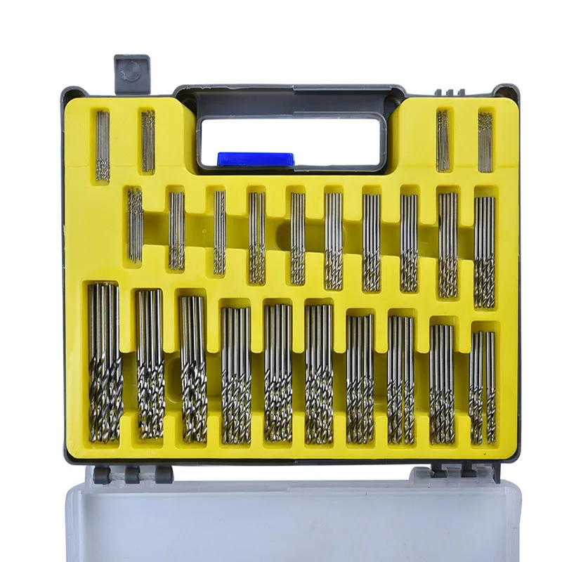 

150pcs HSS Mini Twist Drill Bit Kit 0.4mm-3.2mm Micro Precision Twist Drills with Carry Case DIY Craft Drilling Tool