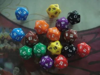 

10pcs/lot 20 sided dice D20 twenty sides dices for Dungeons and dragons, game table twenty faces dnd board game dices tools