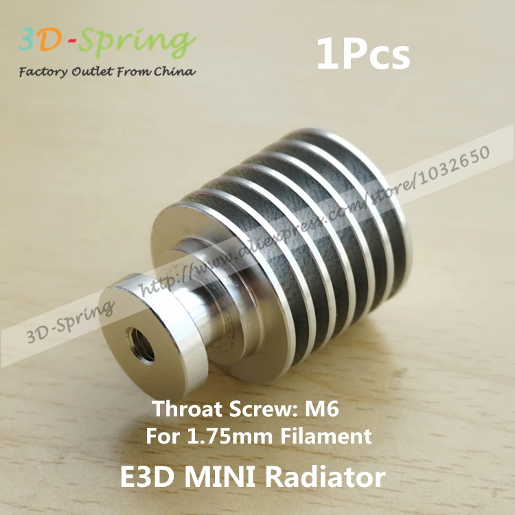 

1Pcs E3D All-Metal Extruder Mini Radiator Small Heat sink For 1.75mm Bore 2.5mm Remote Feeding For 3 D Printer Accessories