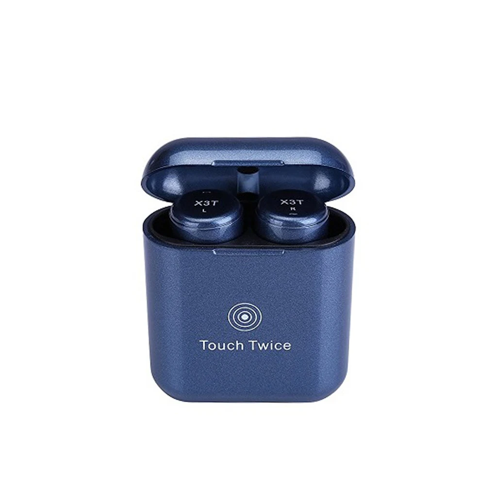 X3T Wireless Bluetooth 4.2 Mini Dual Ear Stereo HIFI Earphone Noise Cancelling Earbud with Charging Box | Электроника